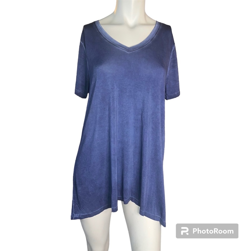 NWT  Cable & Gauge Women’s Tunic Navy Blue Size Large